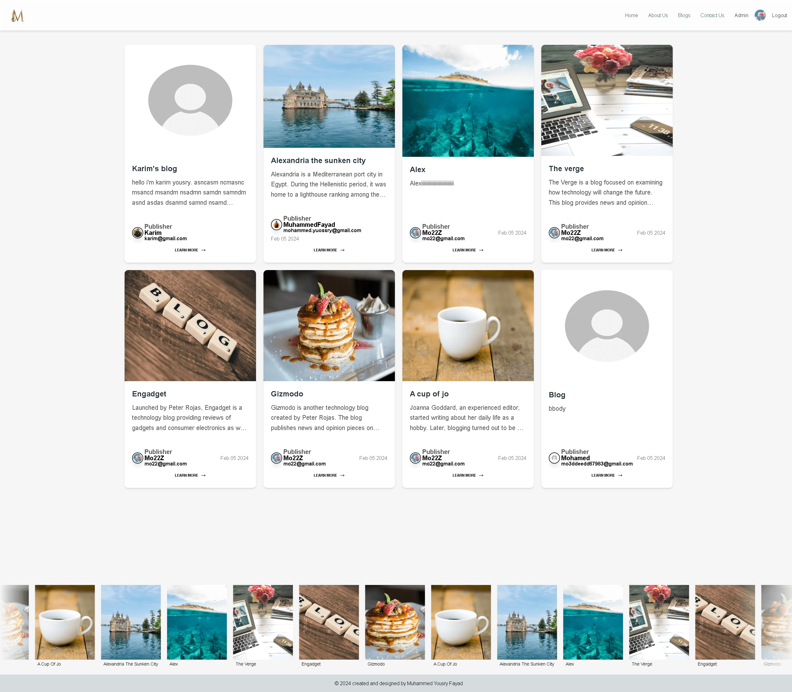 Blogly project image