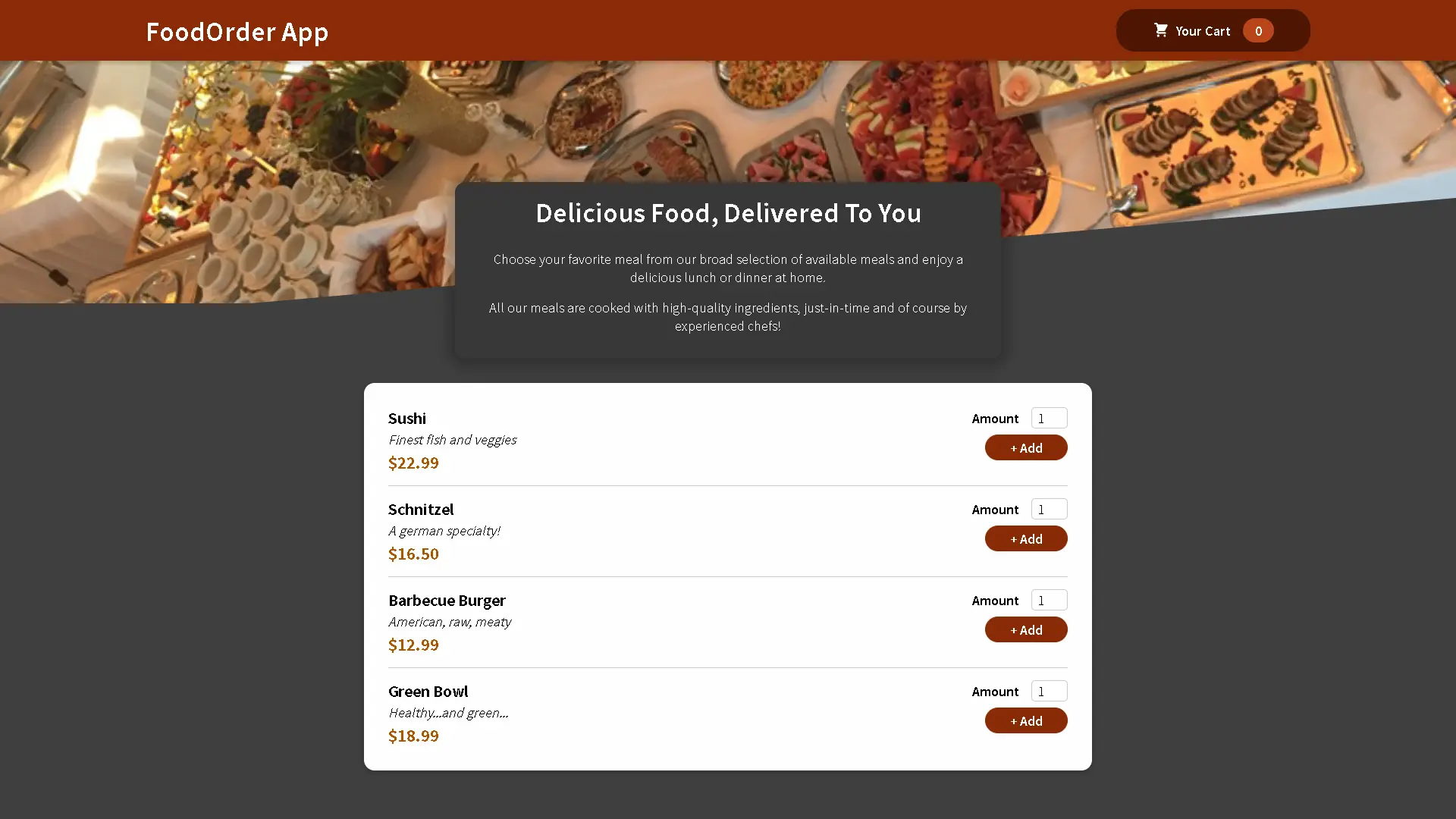 Food Order App project image