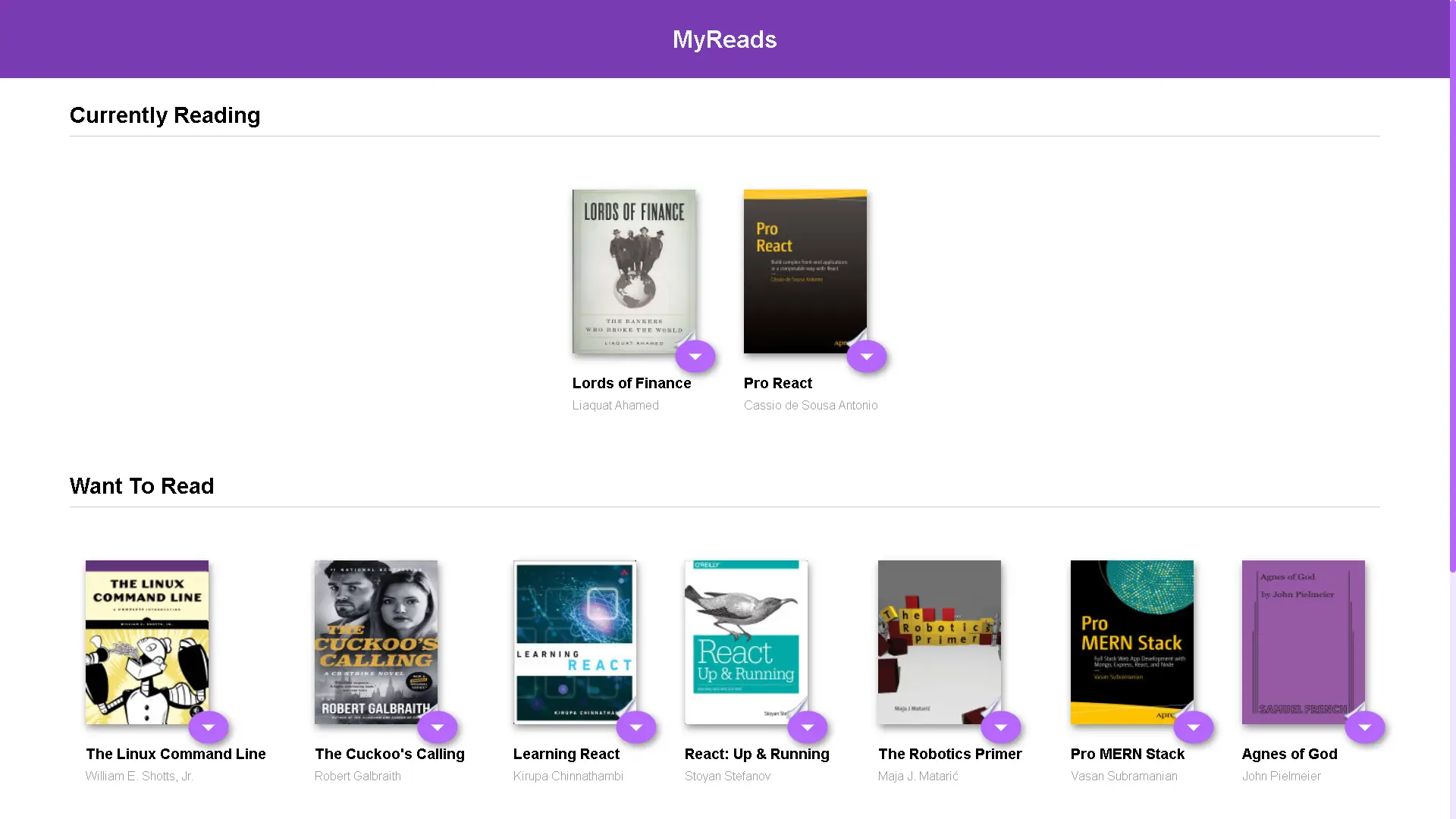 My Reads project image
